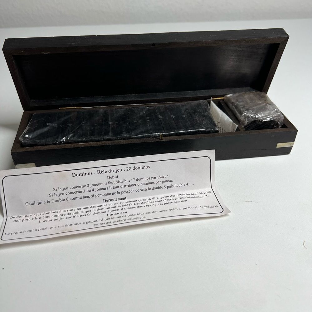 Mango Wood Dominos New in Box - Picture 3 of 10